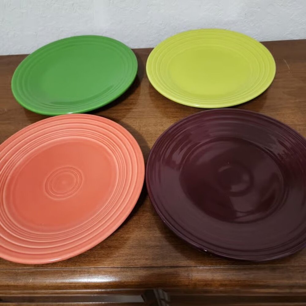 4 Fiestaware Luncheon Plates